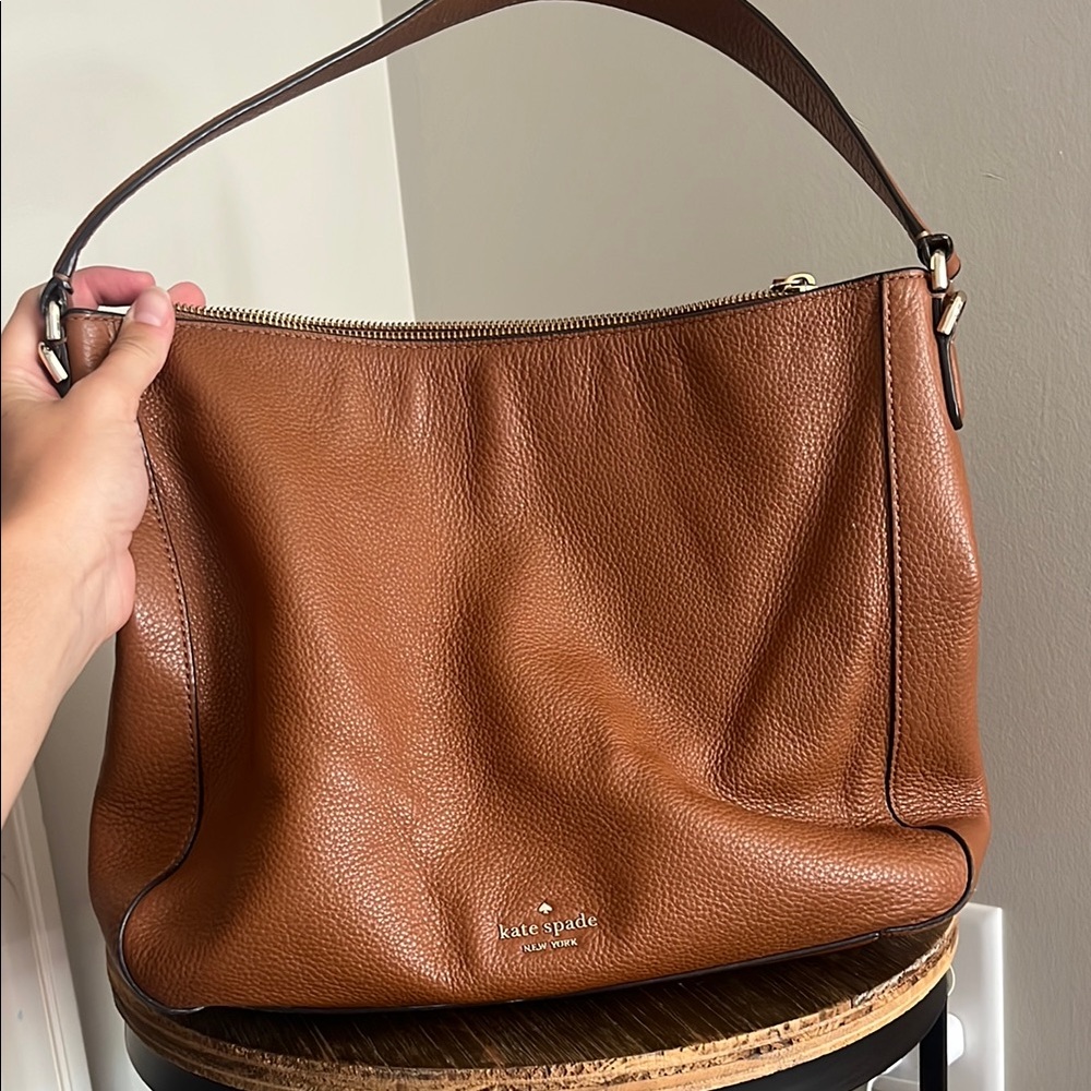 Kate Spade Brown Leather Hobo Bag